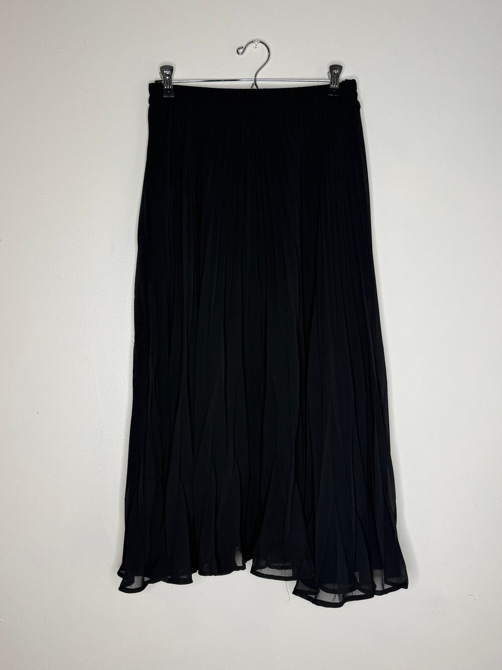 A NEW DAY Black Pleated Maxi Skirt
